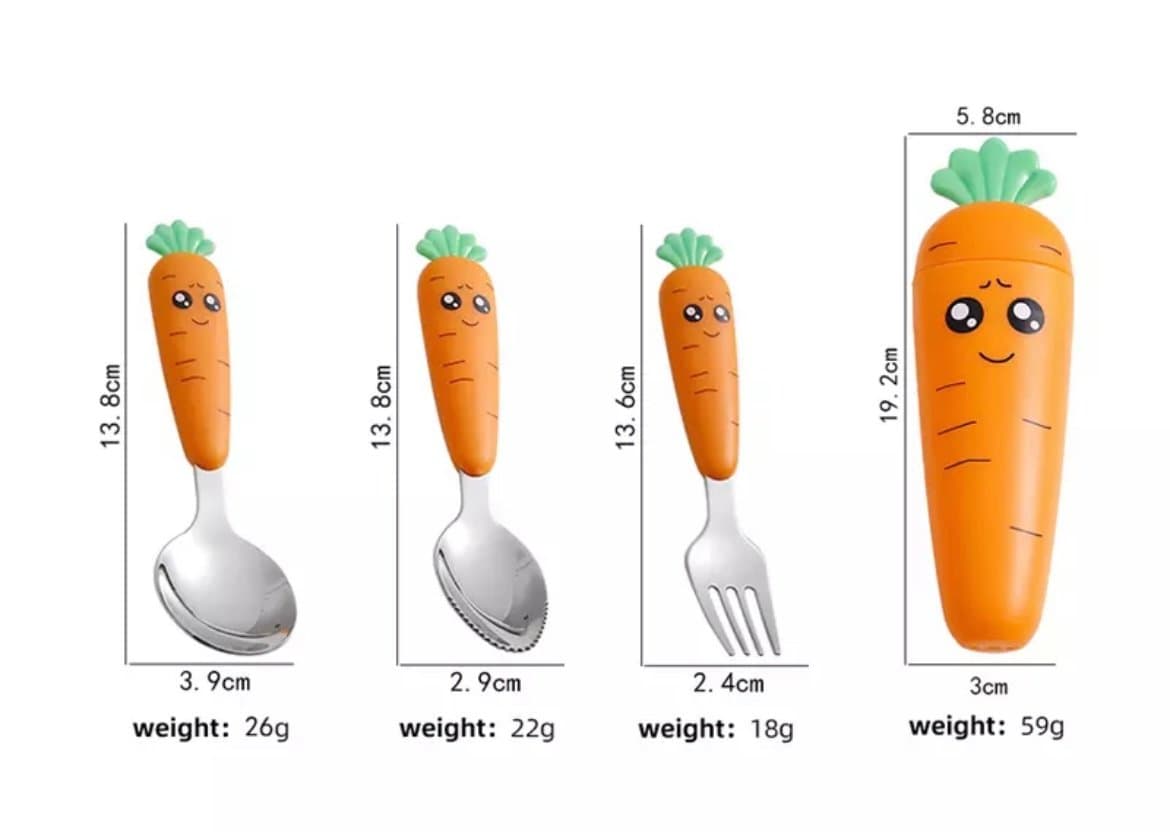 Carrot Cutlery Set - 2