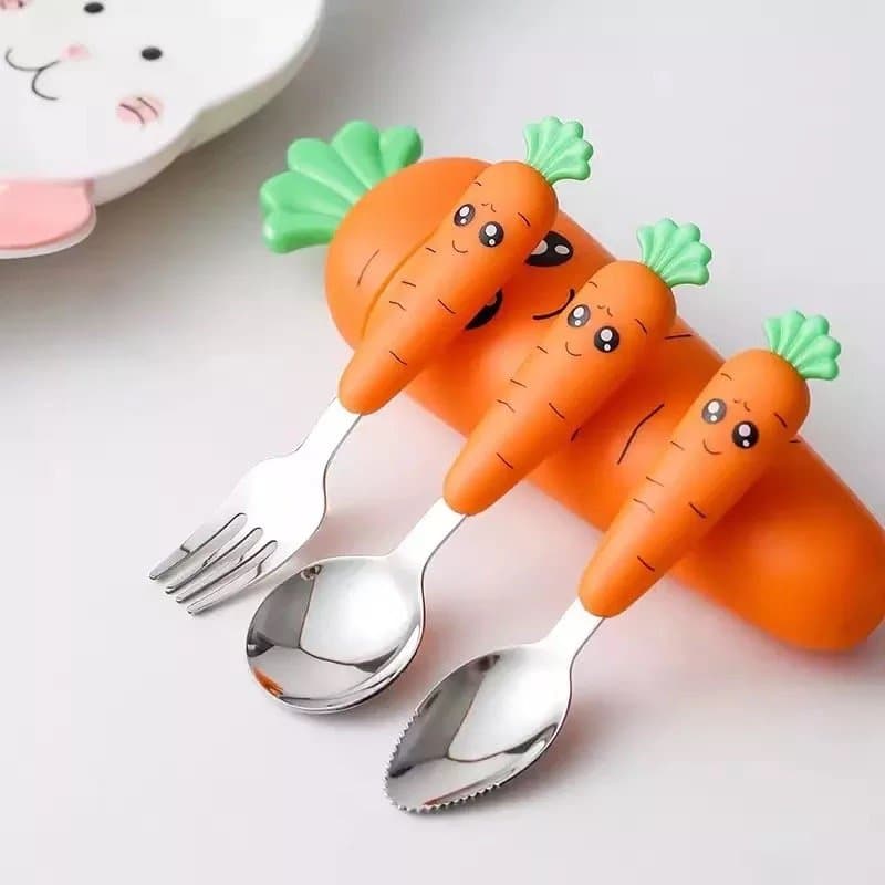 Carrot Cutlery Set - 3