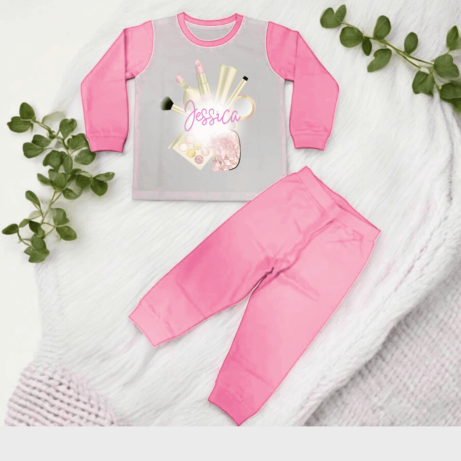 Adults Sublimation PJs – Baby Pink