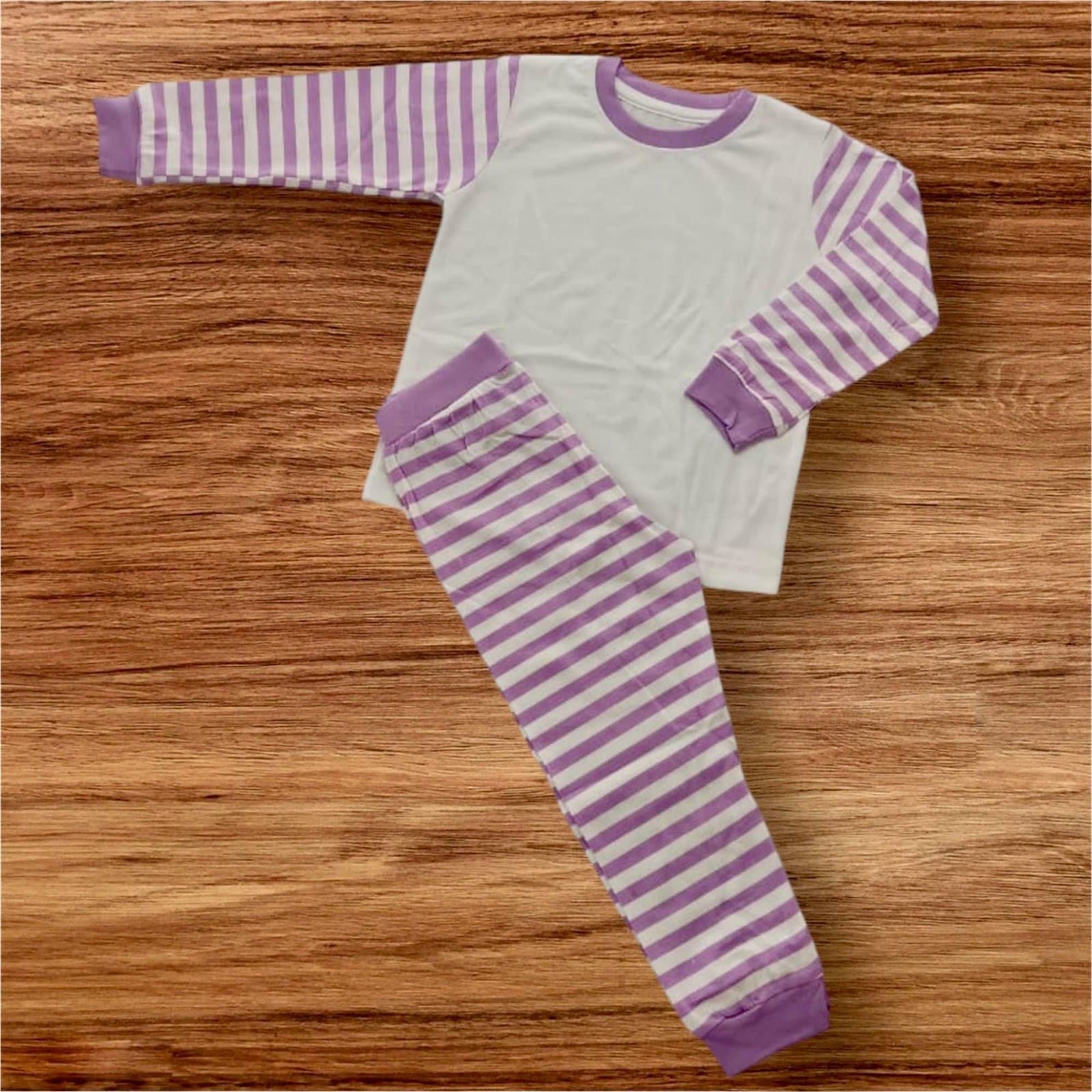 Lilac Stripes PJs – Adults
