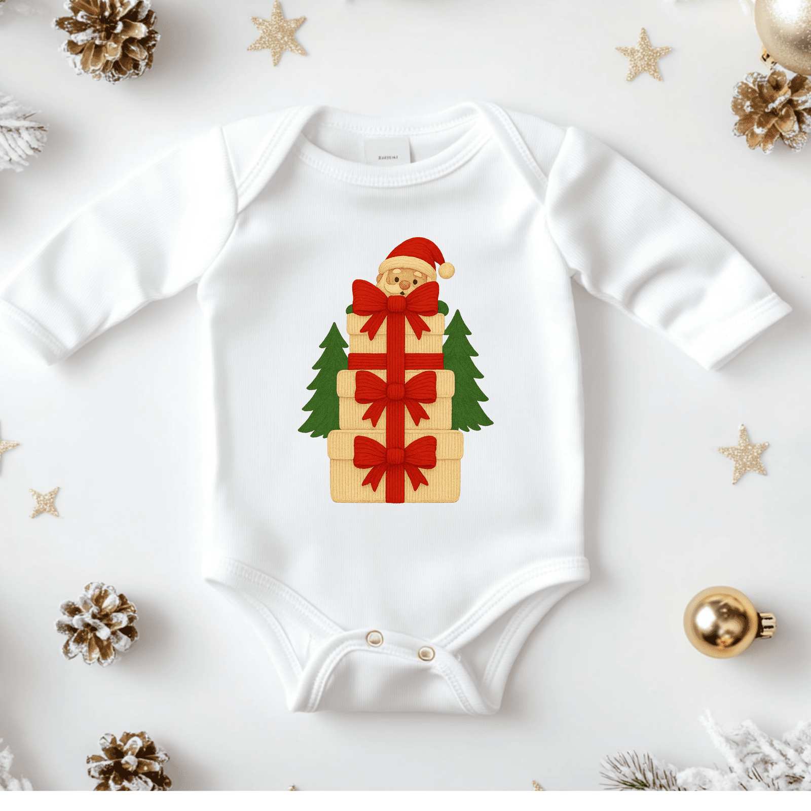 Santa Gift Box – PNG