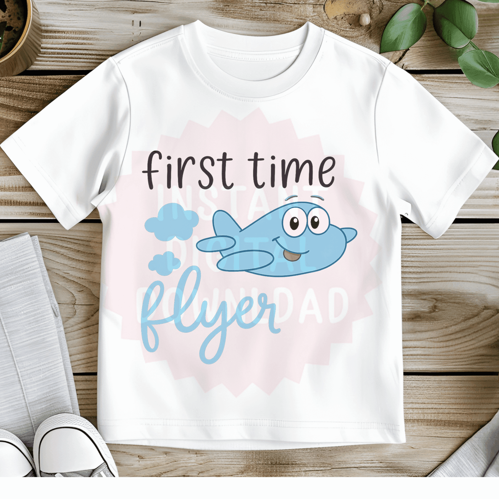 First Time Flyer Blue – Png