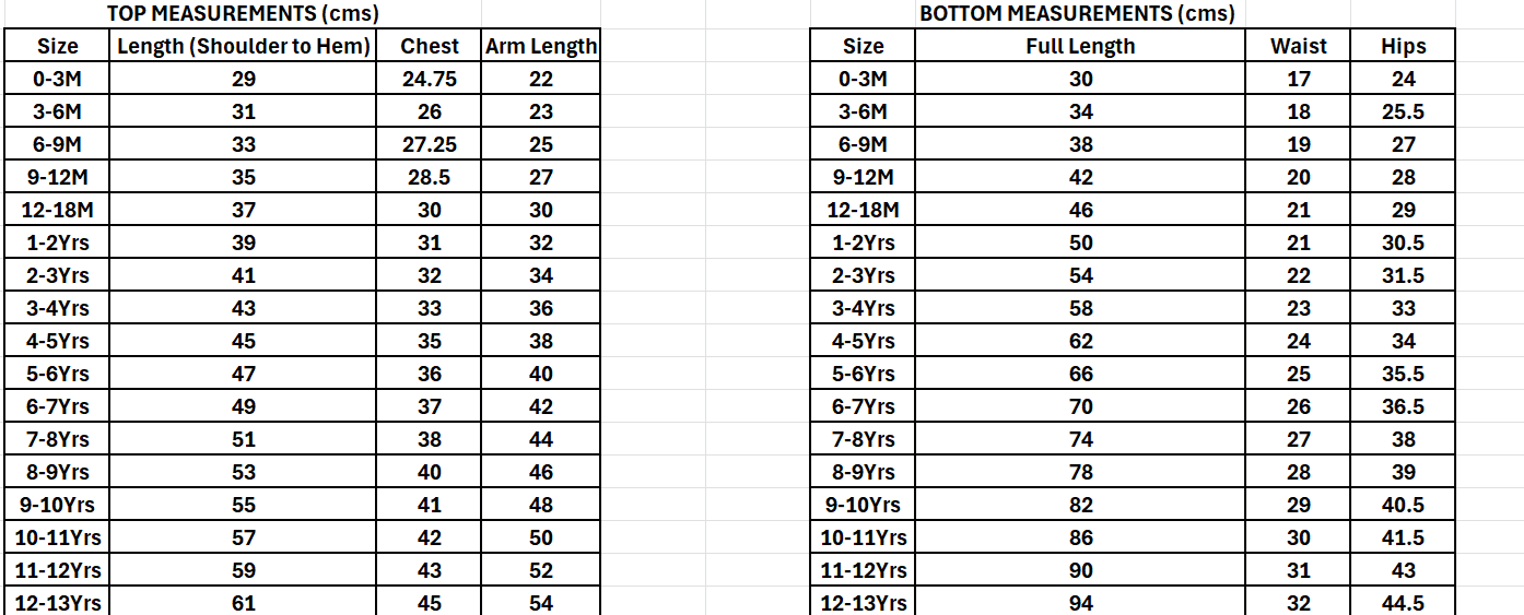 Kids Sublimation PJs - Blue Farm Animals - 2