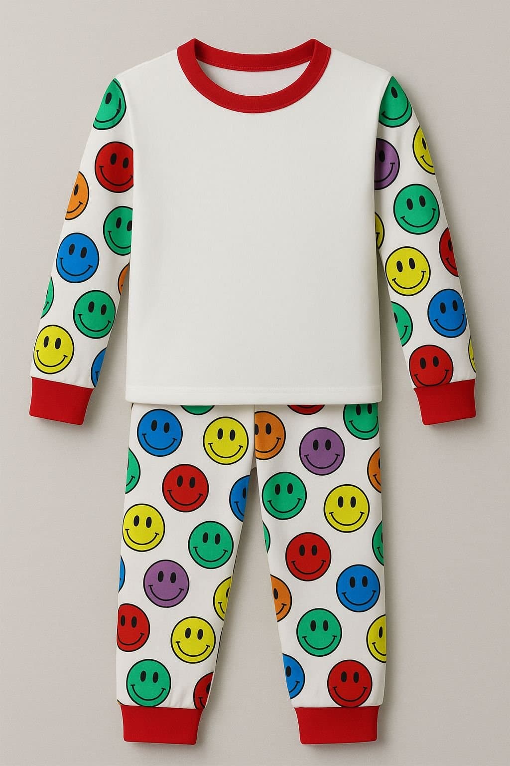 Smiley Print PJs – Kids