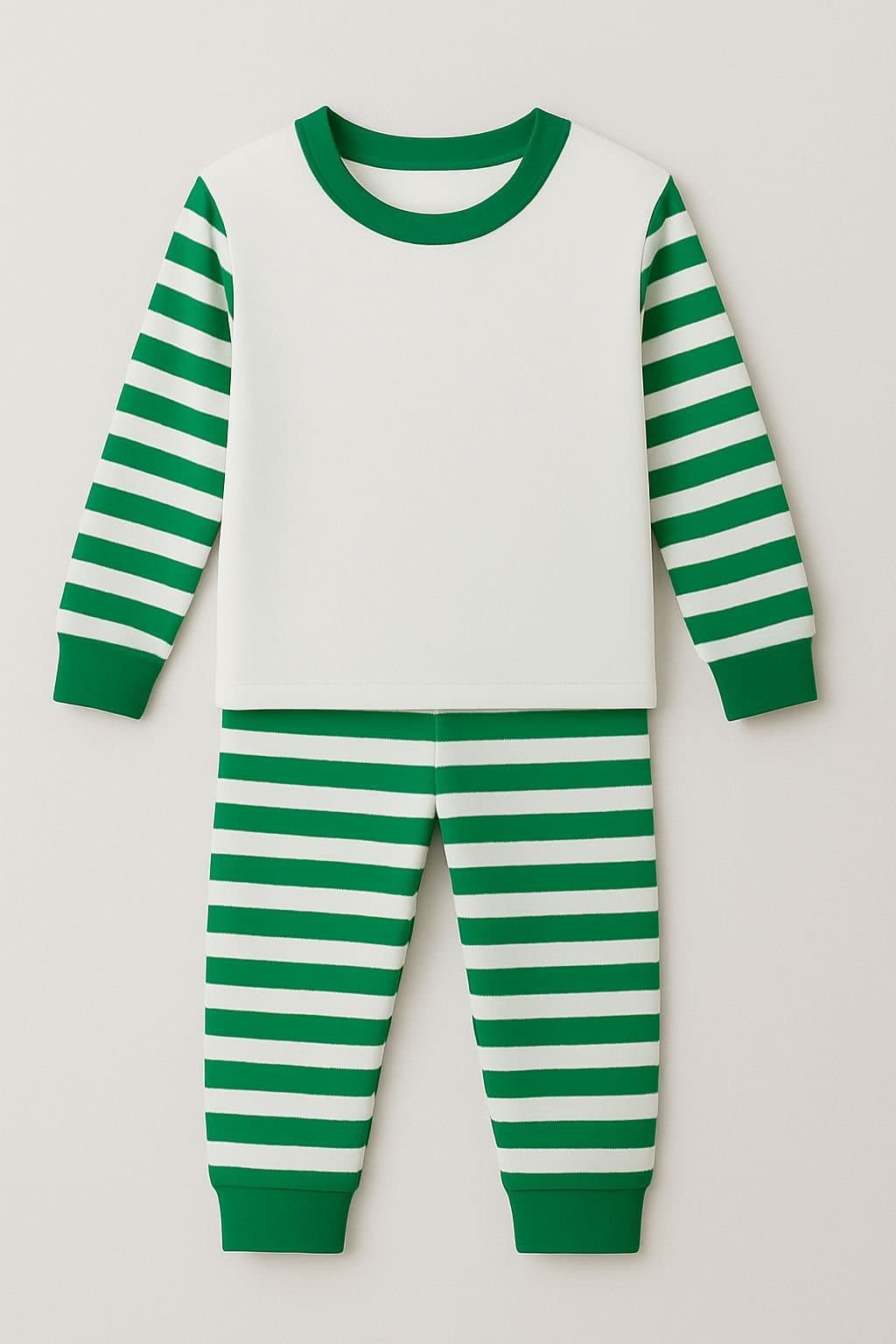 Green Stripes PJs – Adults